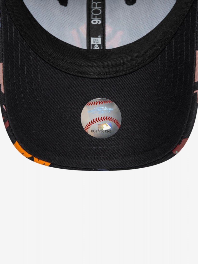 Bon New Era New York Yankees All Over Print 9FORTY Kids Preto Estampado