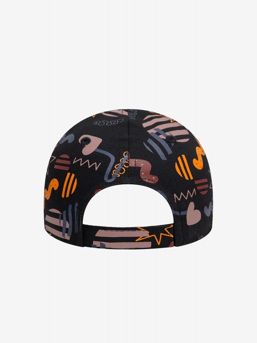 Bon New Era New York Yankees All Over Print 9FORTY Kids Preto Estampado