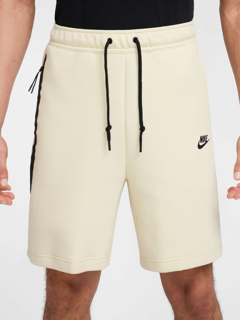Nike Sportswear Tech Fleece Beige Shorts For Men