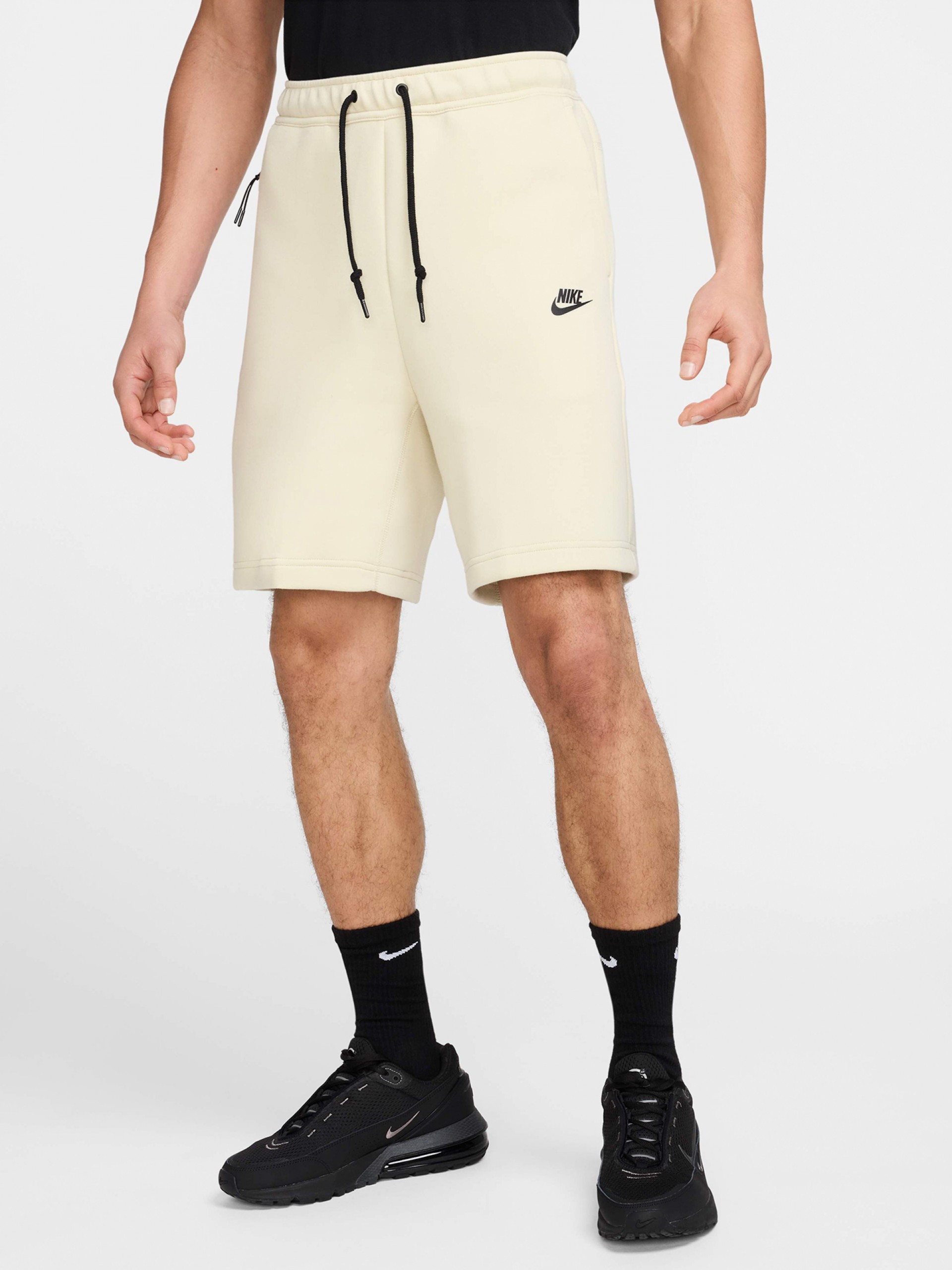 Calções Nike Sportswear Tech Fleece Bege Para Homem