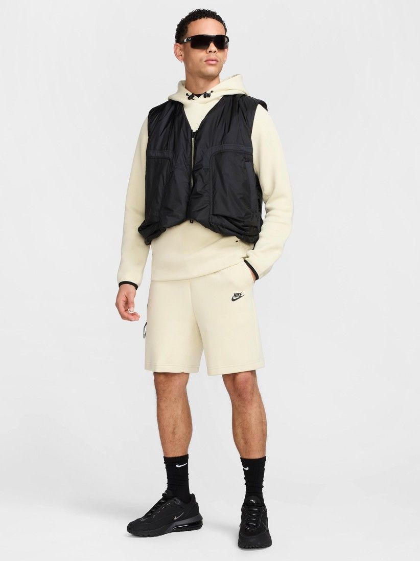 Nike Sportswear Tech Fleece Beige Shorts For Men