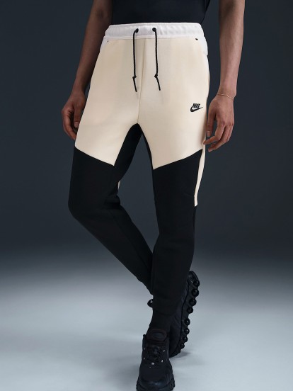Pantalones Nike Tech Fleece Slim Fit Amarillos y Negros Para Hombre