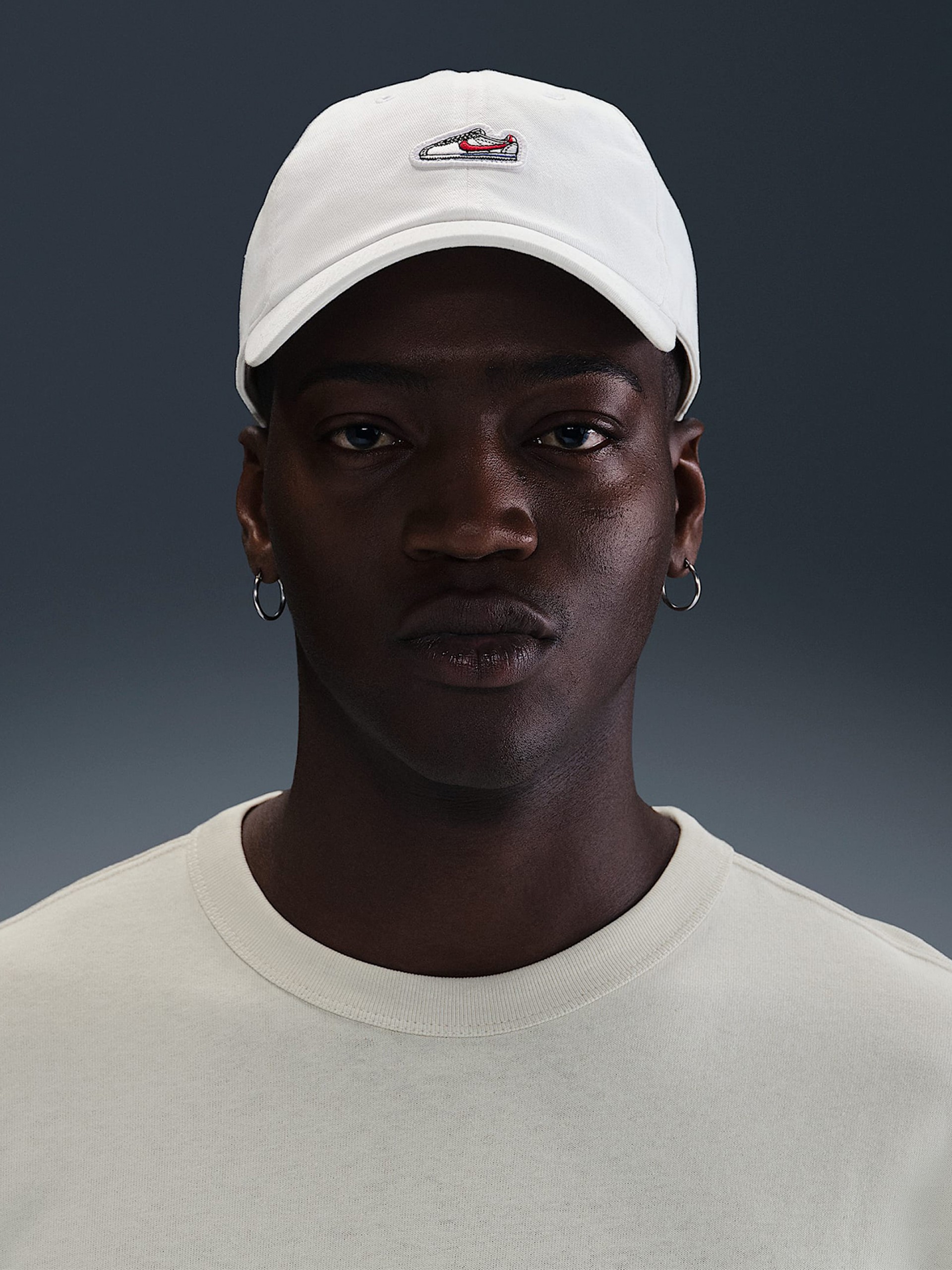 Nike Club Unstructured Cortez Patch White Cap