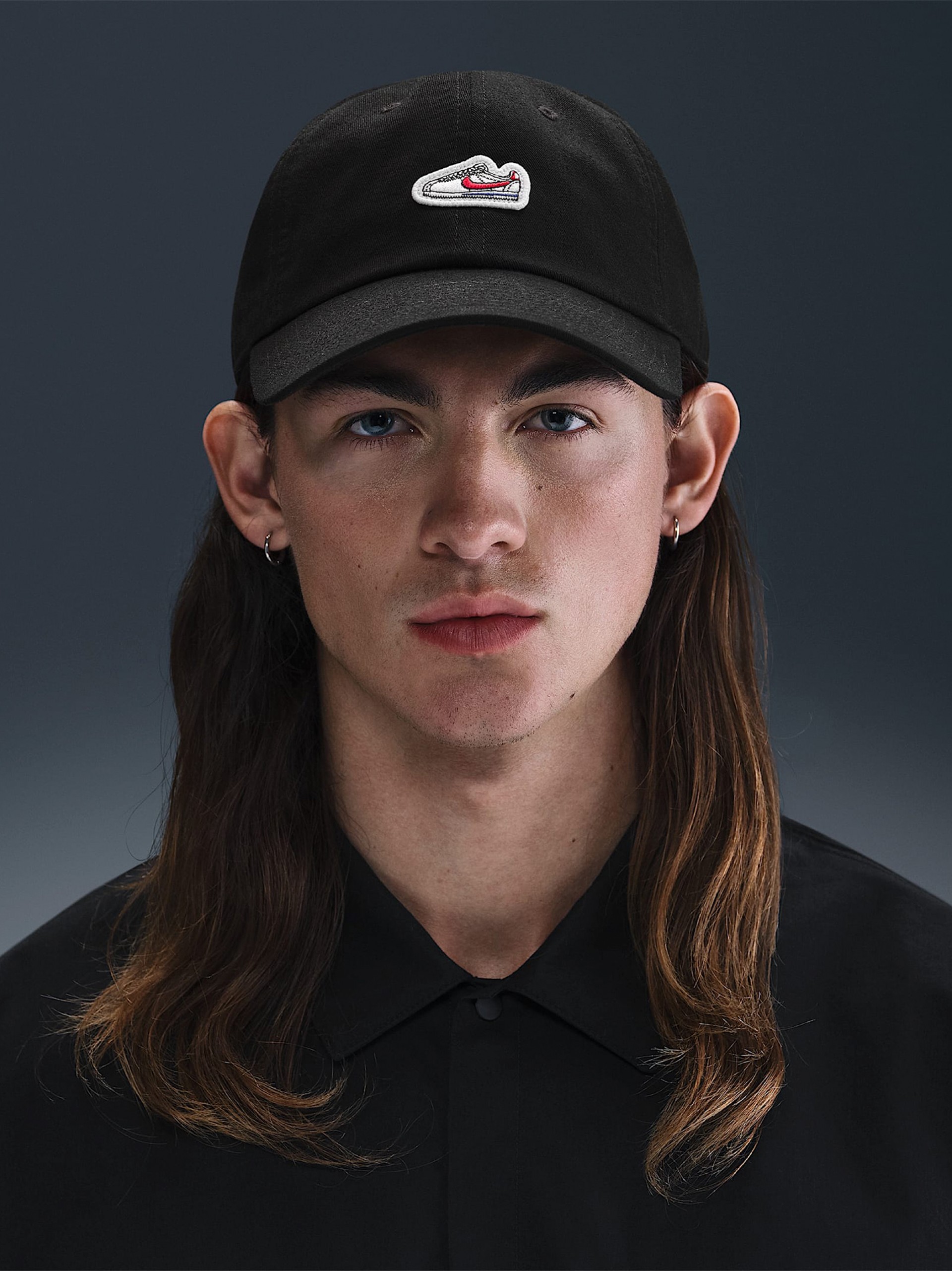 Gorra Nike Club Unstructured Cortez Patch Negra