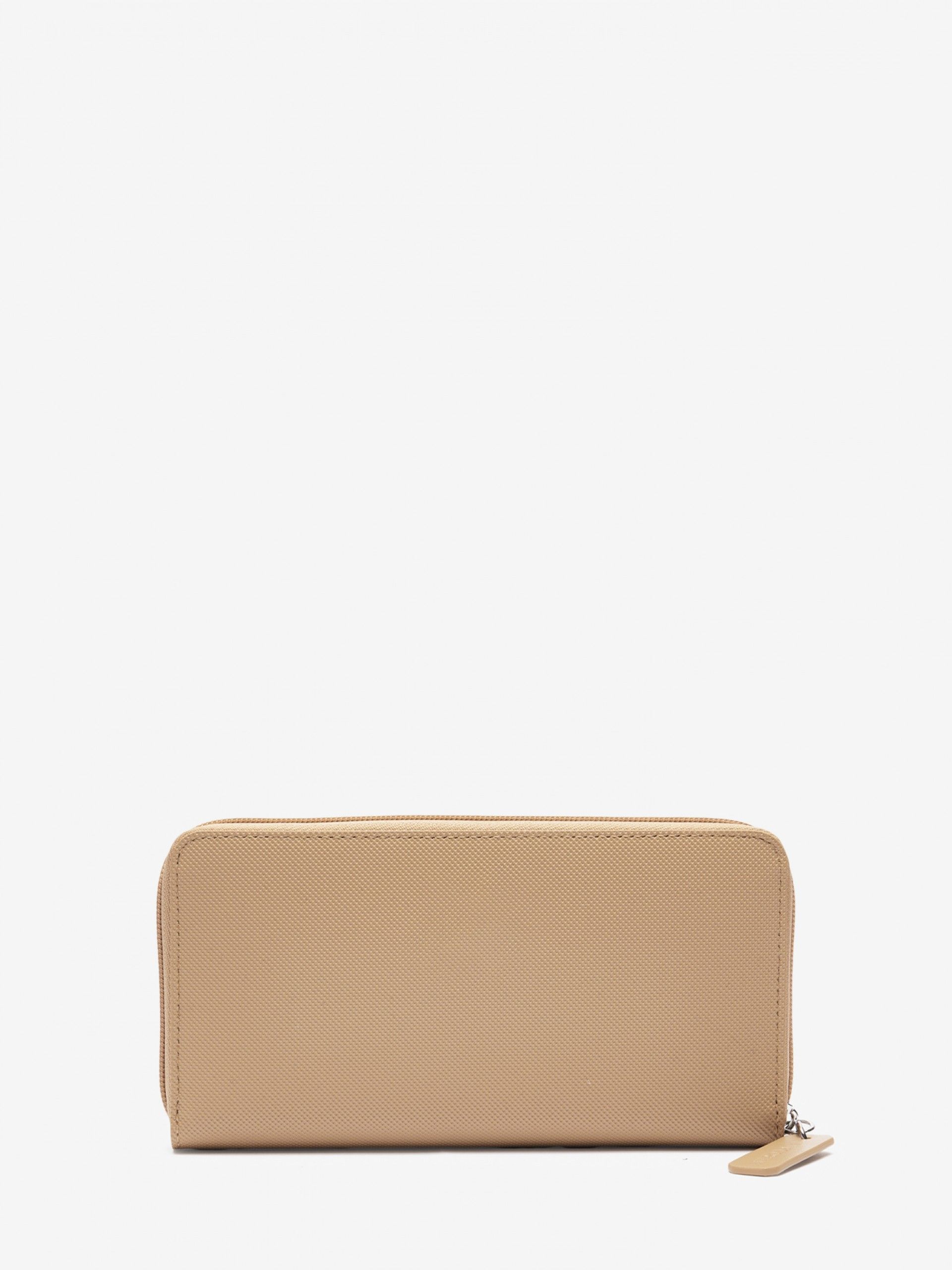 Carteira Lacoste Women's Concept Petit Pique 12 Card Zip Bege