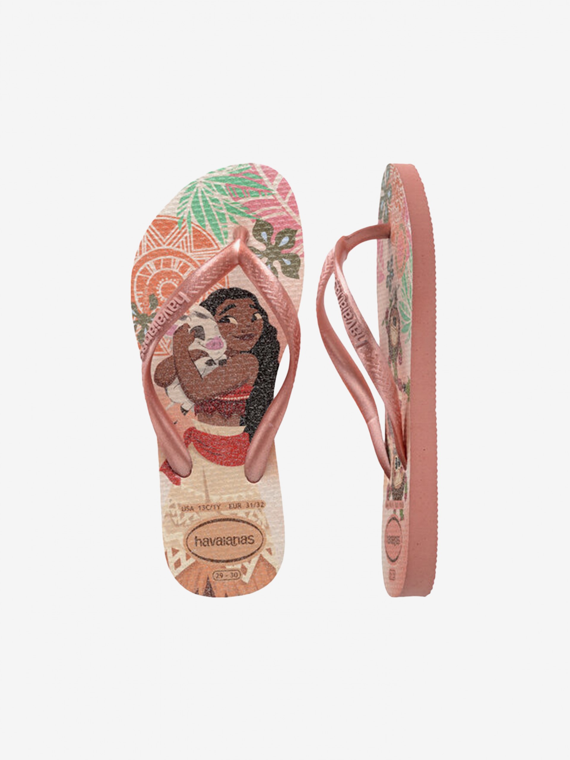Chinelos Havaianas Slim Princess Kids Rosa