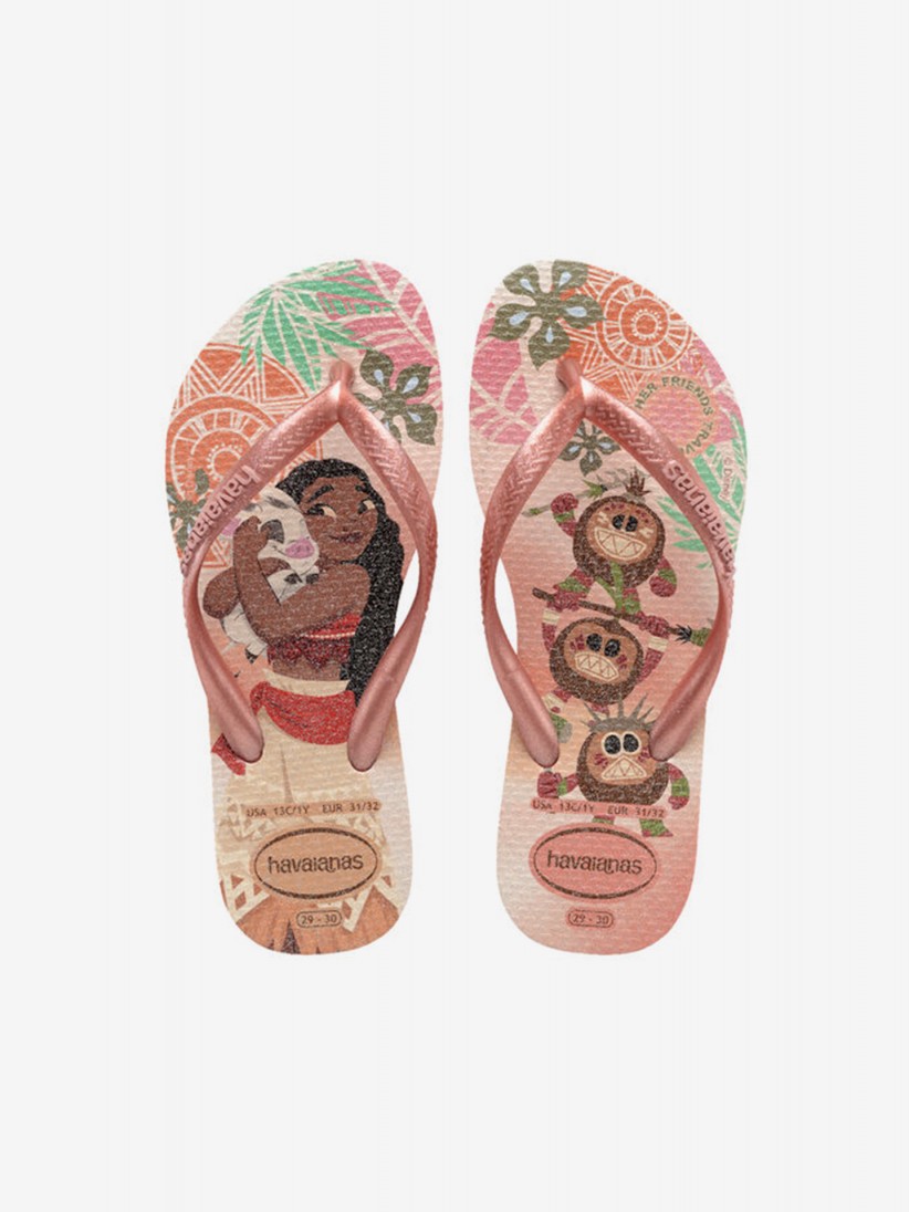 Havaianas Slim Princess Kids Pink Flip Flops