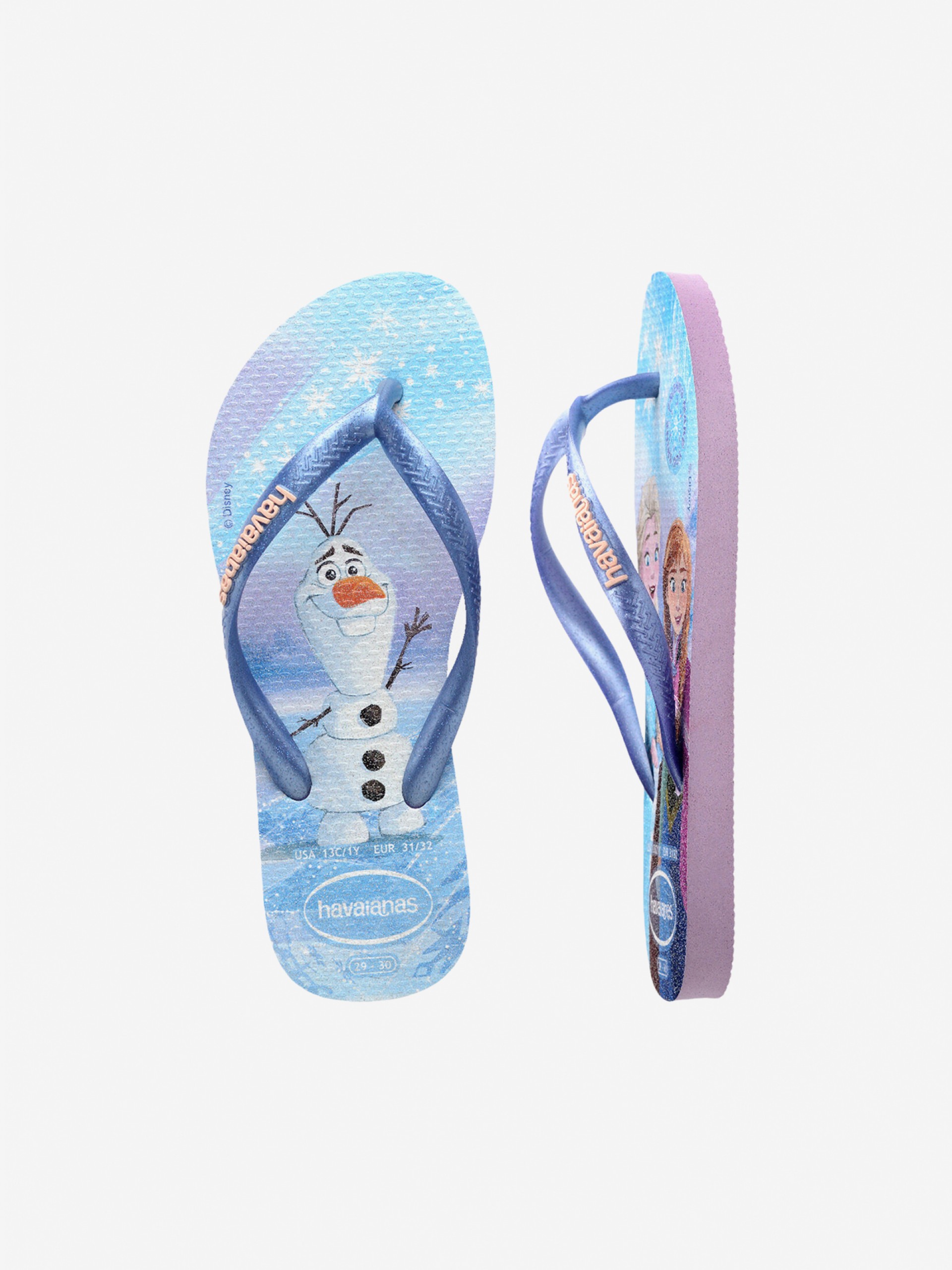 Chinelos Havaianas Slim Princess Kids Roxos