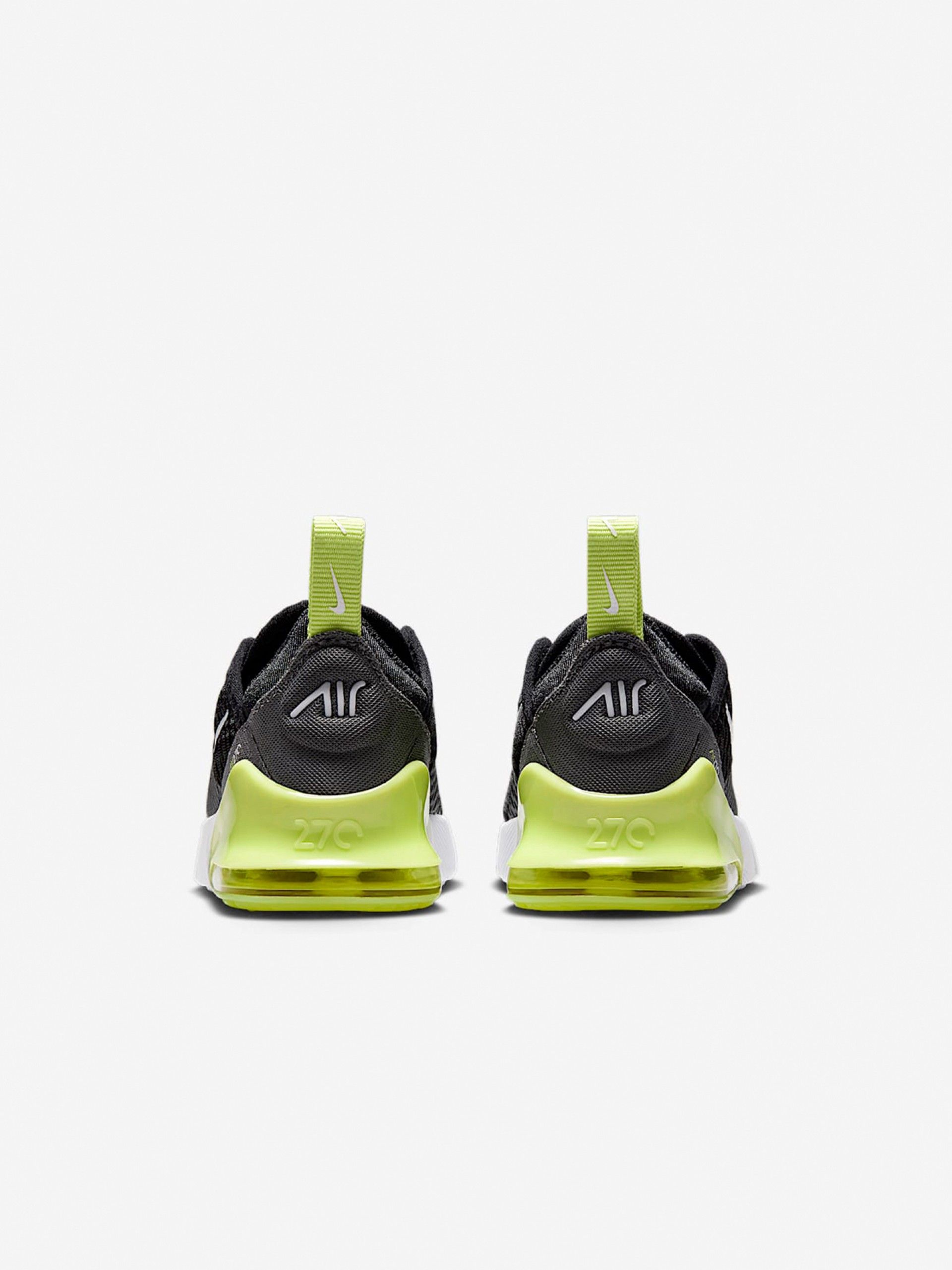 Sapatilhas Nike Air Max 270 Pretas e Verdes Para Bebé