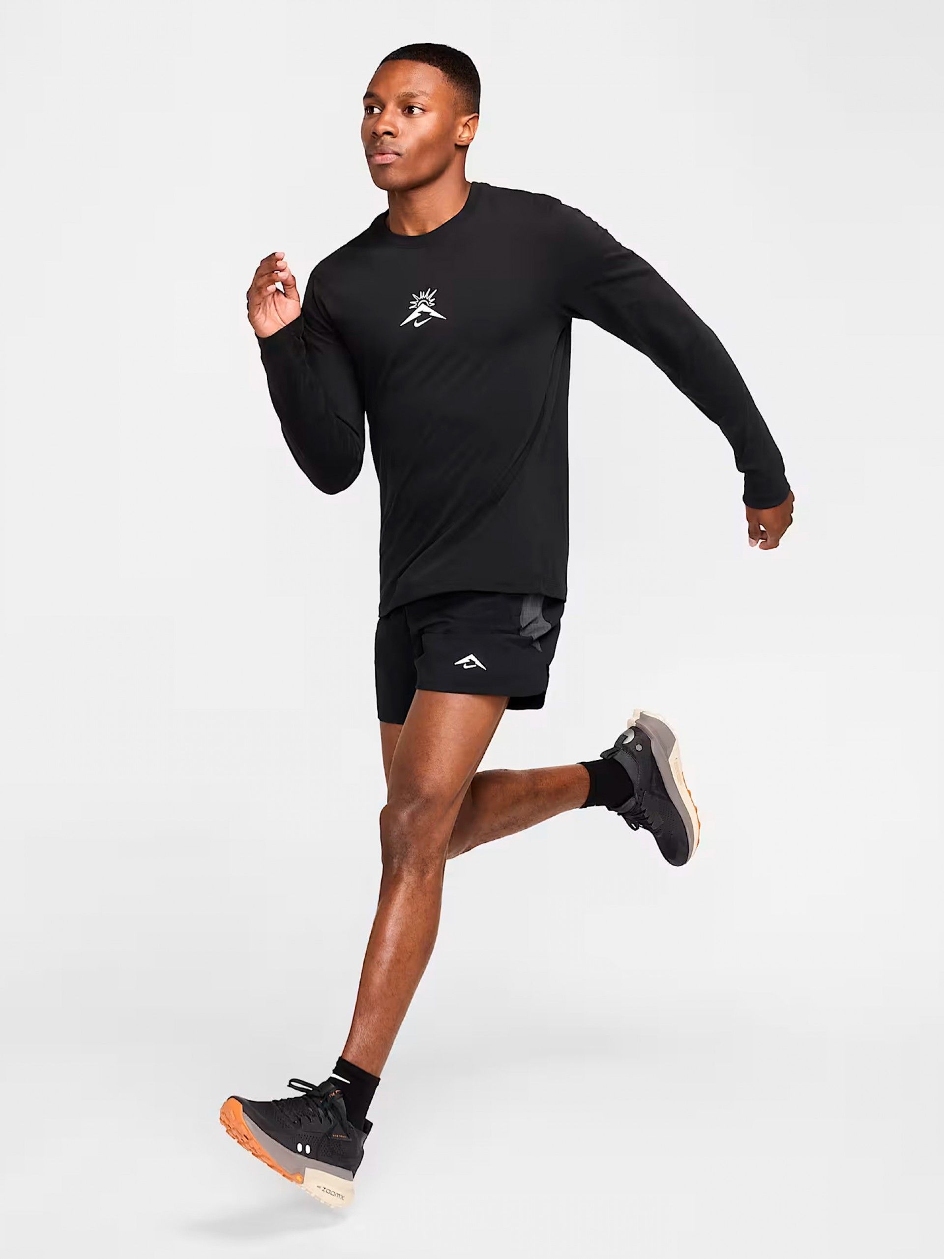 Pantalones Cortos de Trail Nike Dri-FIT 15cm Negros Para Hombre