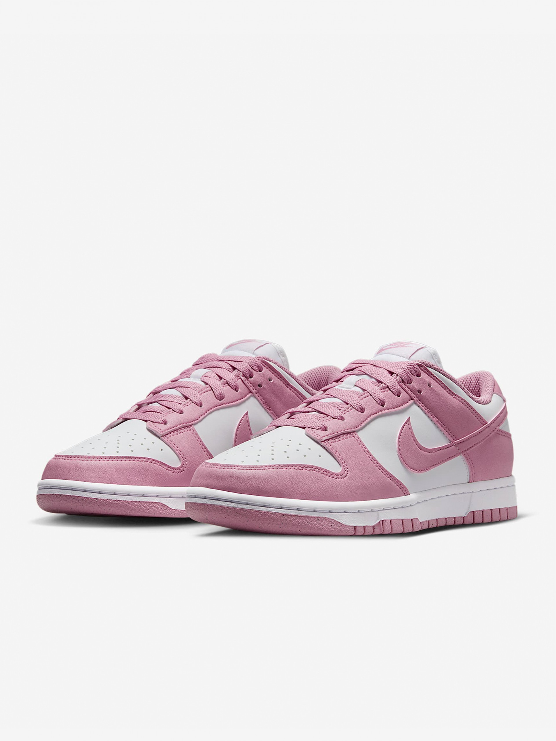 Sapatilhas Nike Dunk Low Next Nature Rosa e Brancas Para Mulher