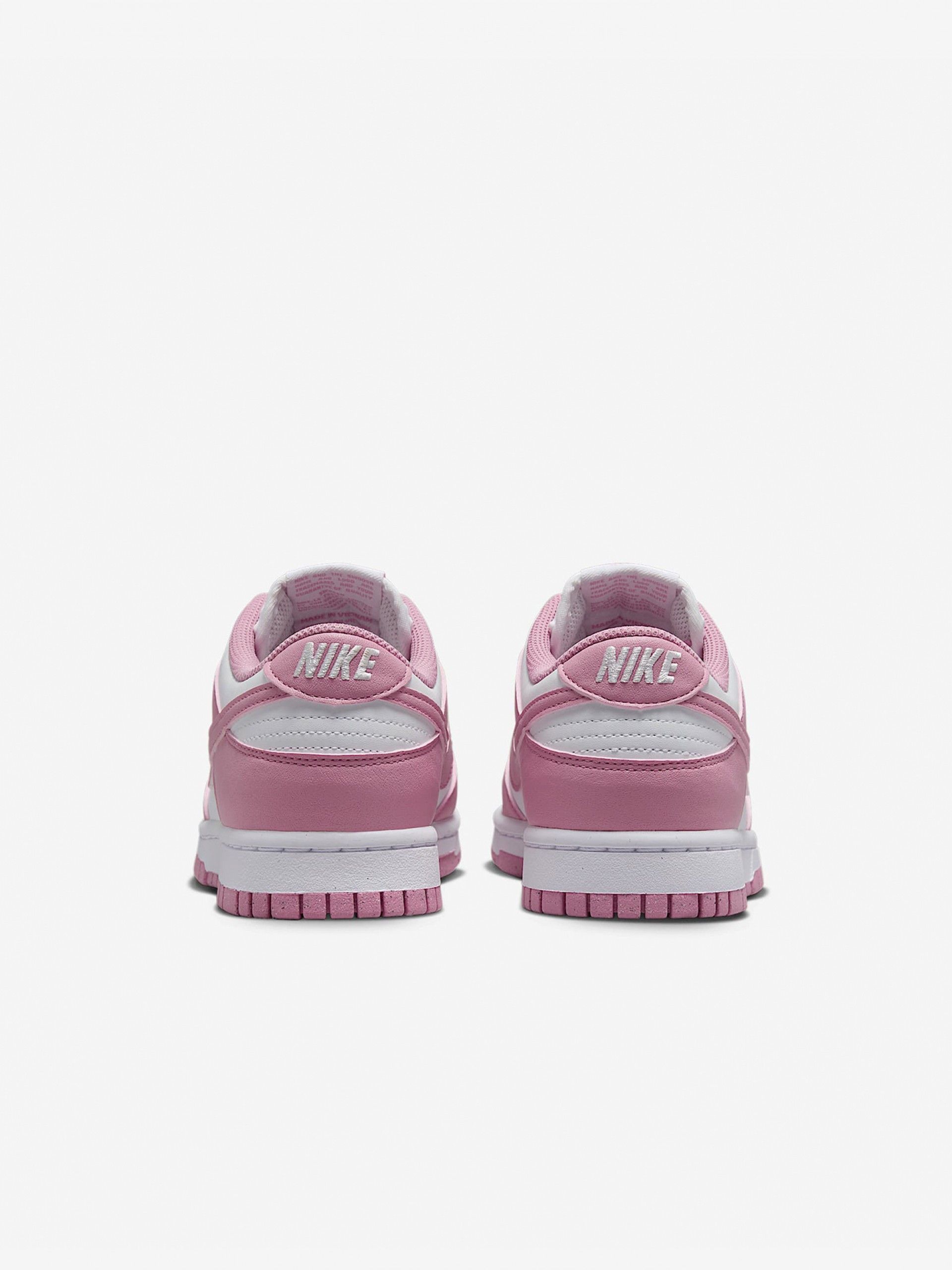 Sapatilhas Nike Dunk Low Next Nature Rosa e Brancas Para Mulher