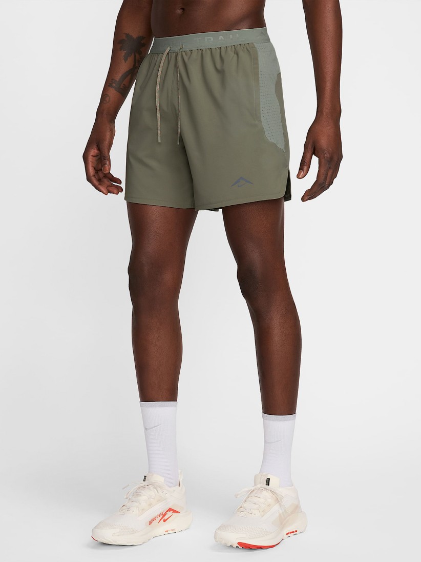 Pantalones Cortos de Trail Nike Dri-FIT 15cm Verdes Para Hombre
