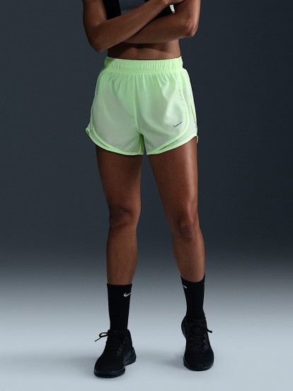Nike Dri-FIT Tempo Mid-Rise Green Running Shorts For Women