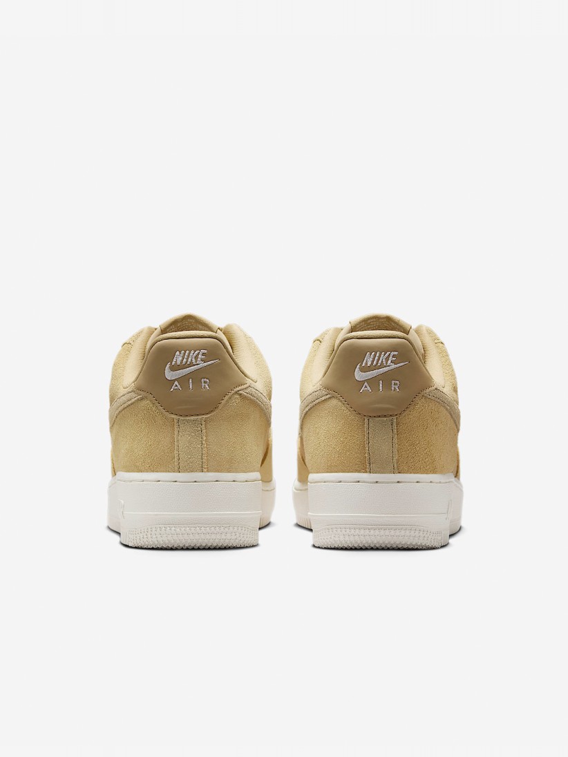 Nike Air Force 1 07 Yellow Suede Sneakers For Women