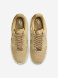 Nike Air Force 1 07 Yellow Suede Sneakers For Women