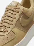 Nike Air Force 1 07 Yellow Suede Sneakers For Women
