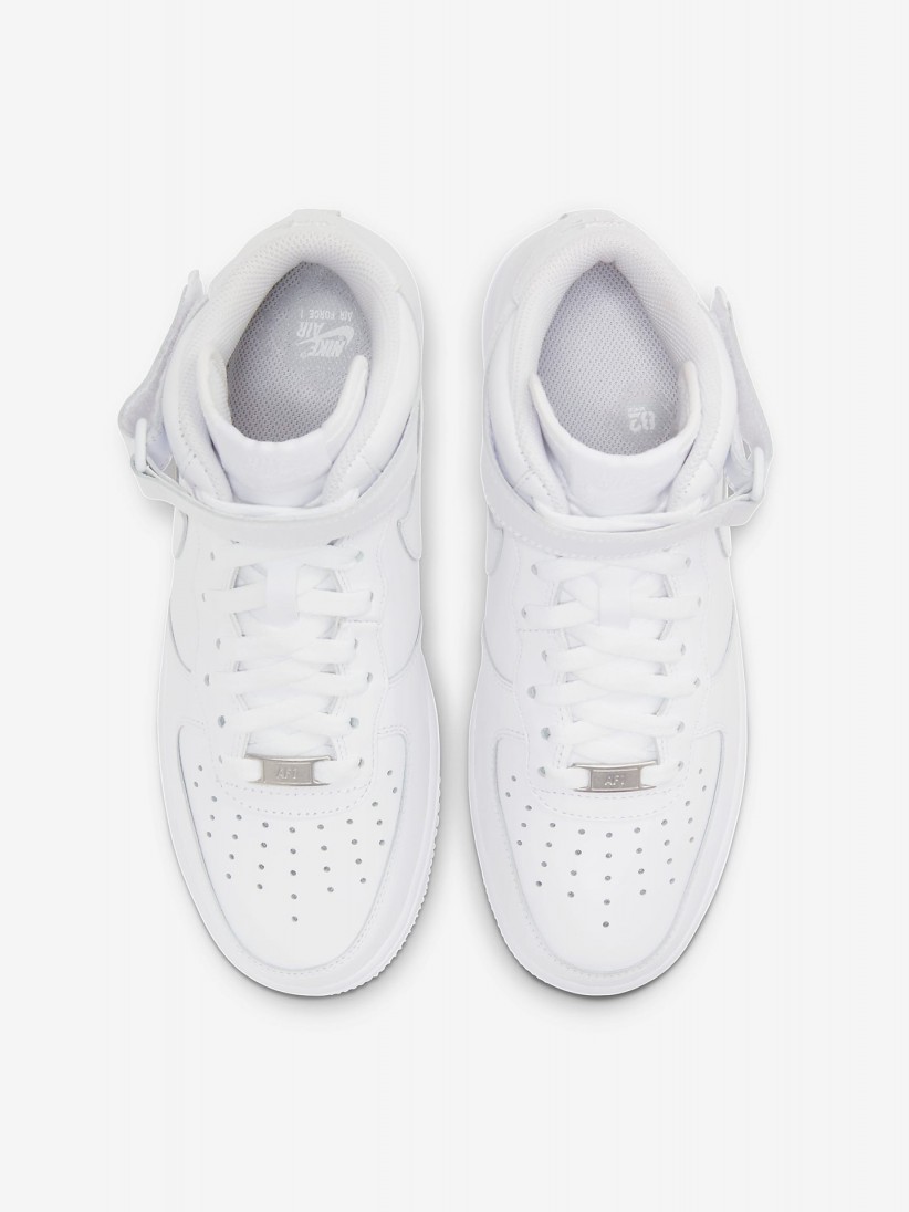 Sapatilhas Nike Air Force 1 07 Mid Brancas Para Mulher