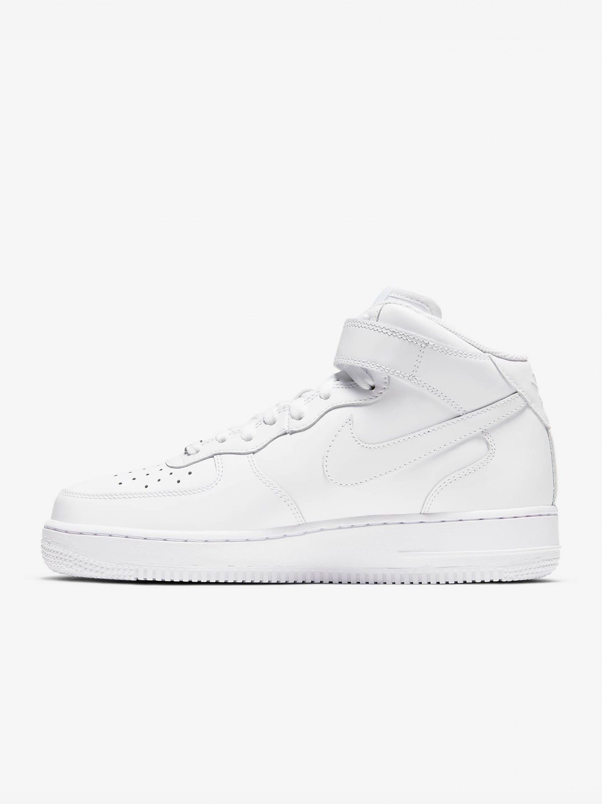 Sapatilhas Nike Air Force 1 07 Mid Brancas Para Mulher