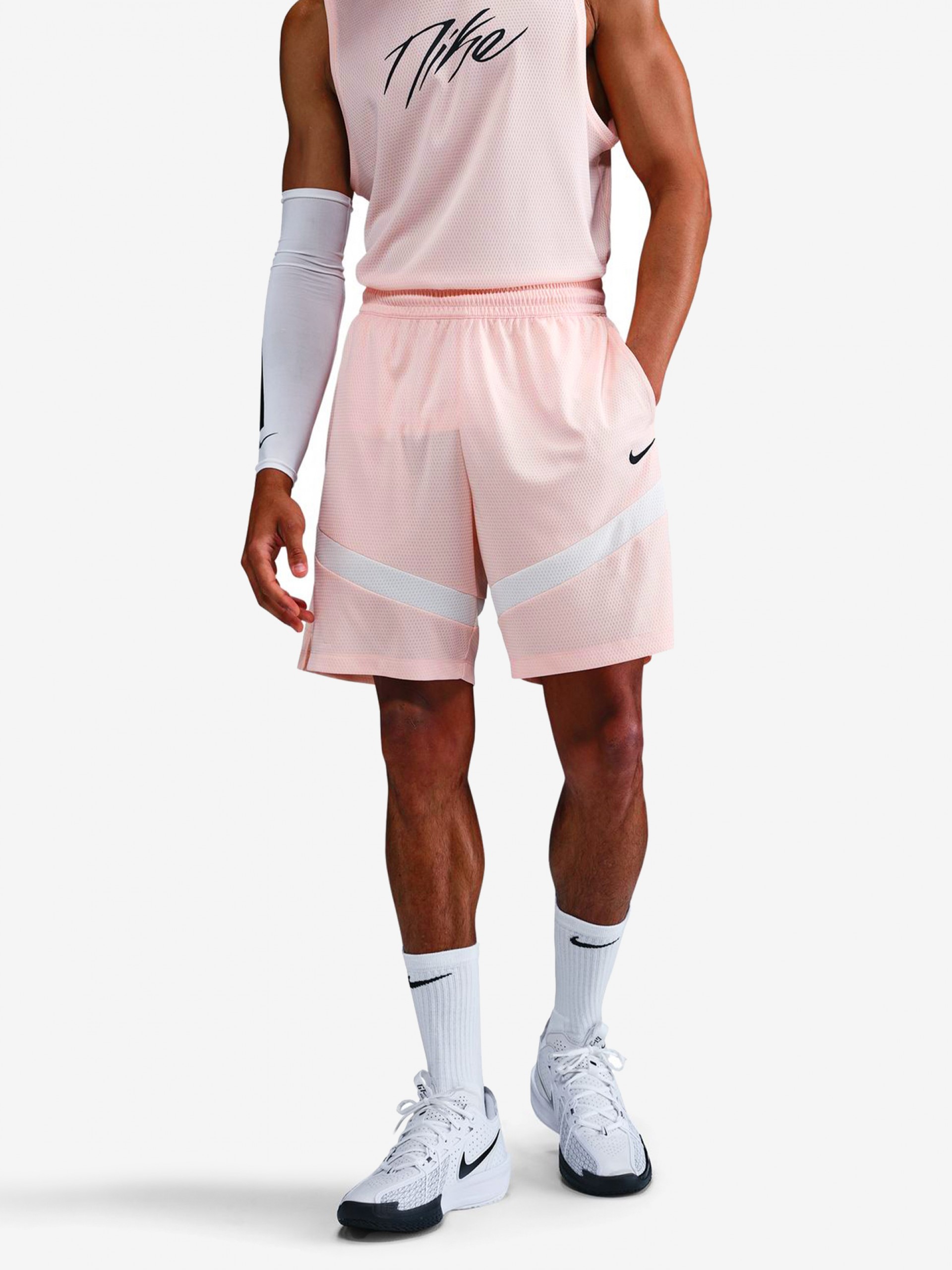 Nike Icon Dri-FIT 20cm Pink Basketball Shorts For Men