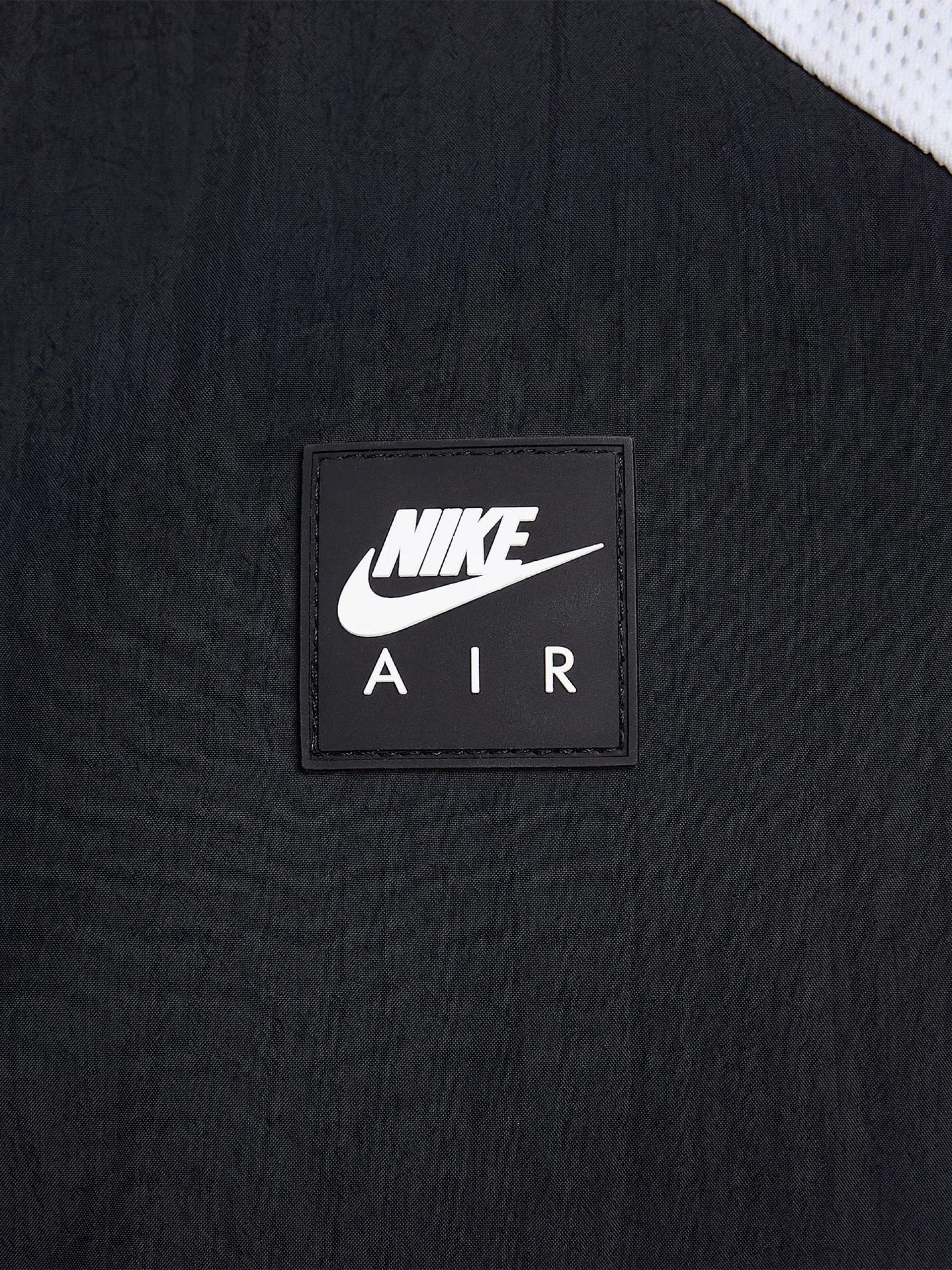 Casaco com Capuz Nike Air Woven Preto e Branco Para Homem