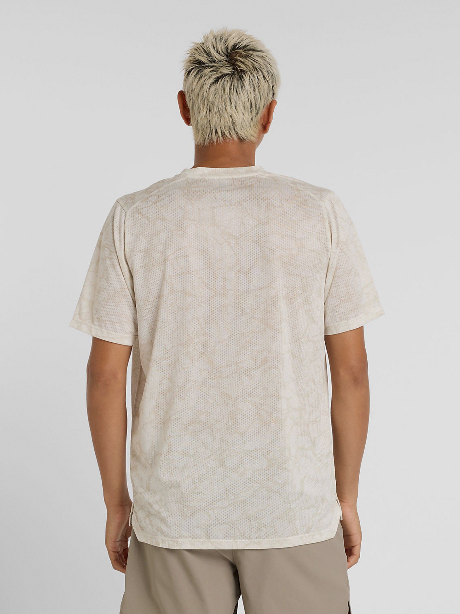 T-shirt New Balance Athletics Printed Bege