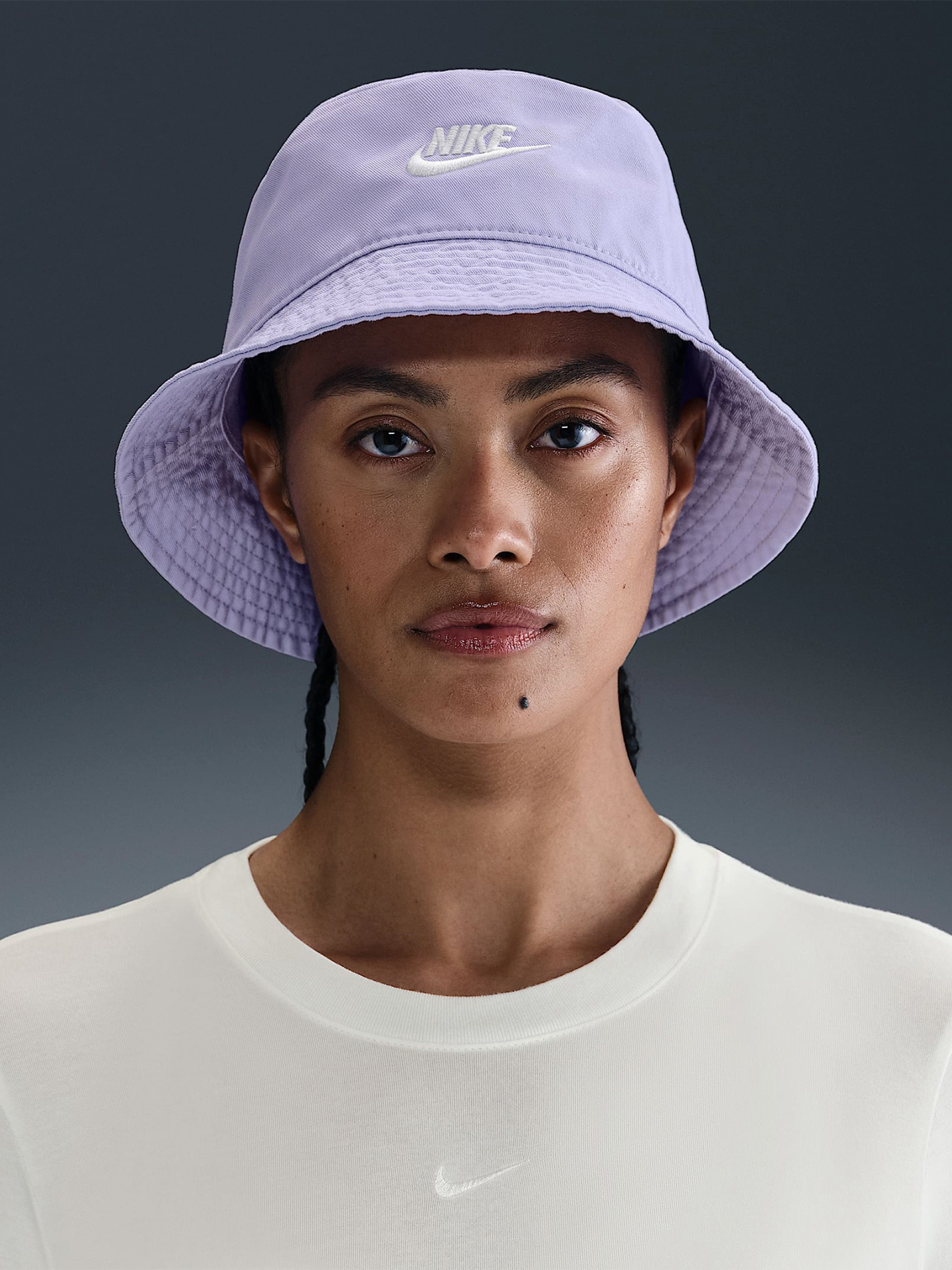 Sombrero Nike Apex Futura Lila Con Efecto Lavado