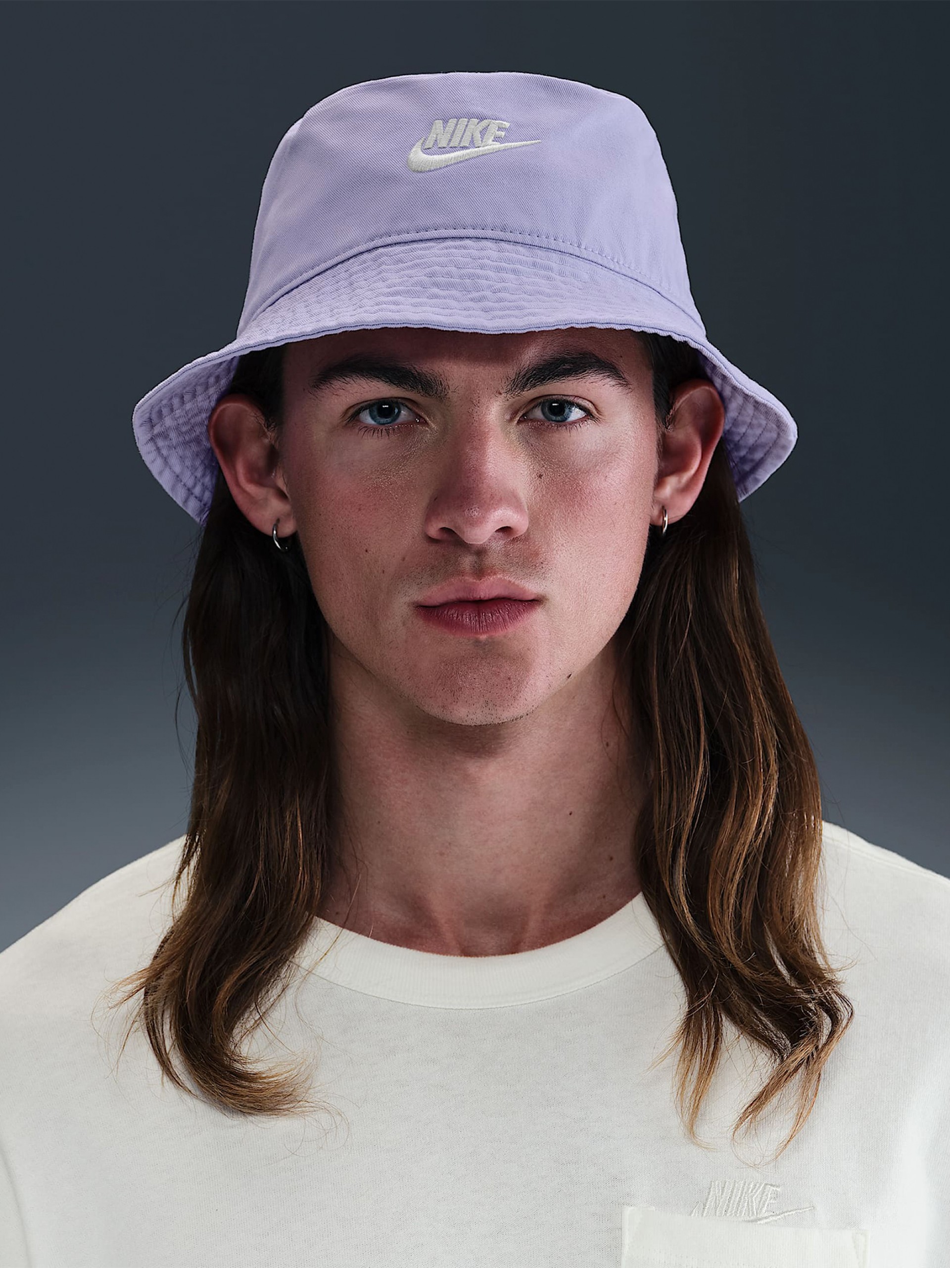 Chapéu Nike Apex Futura Lilás Com Efeito Lavado