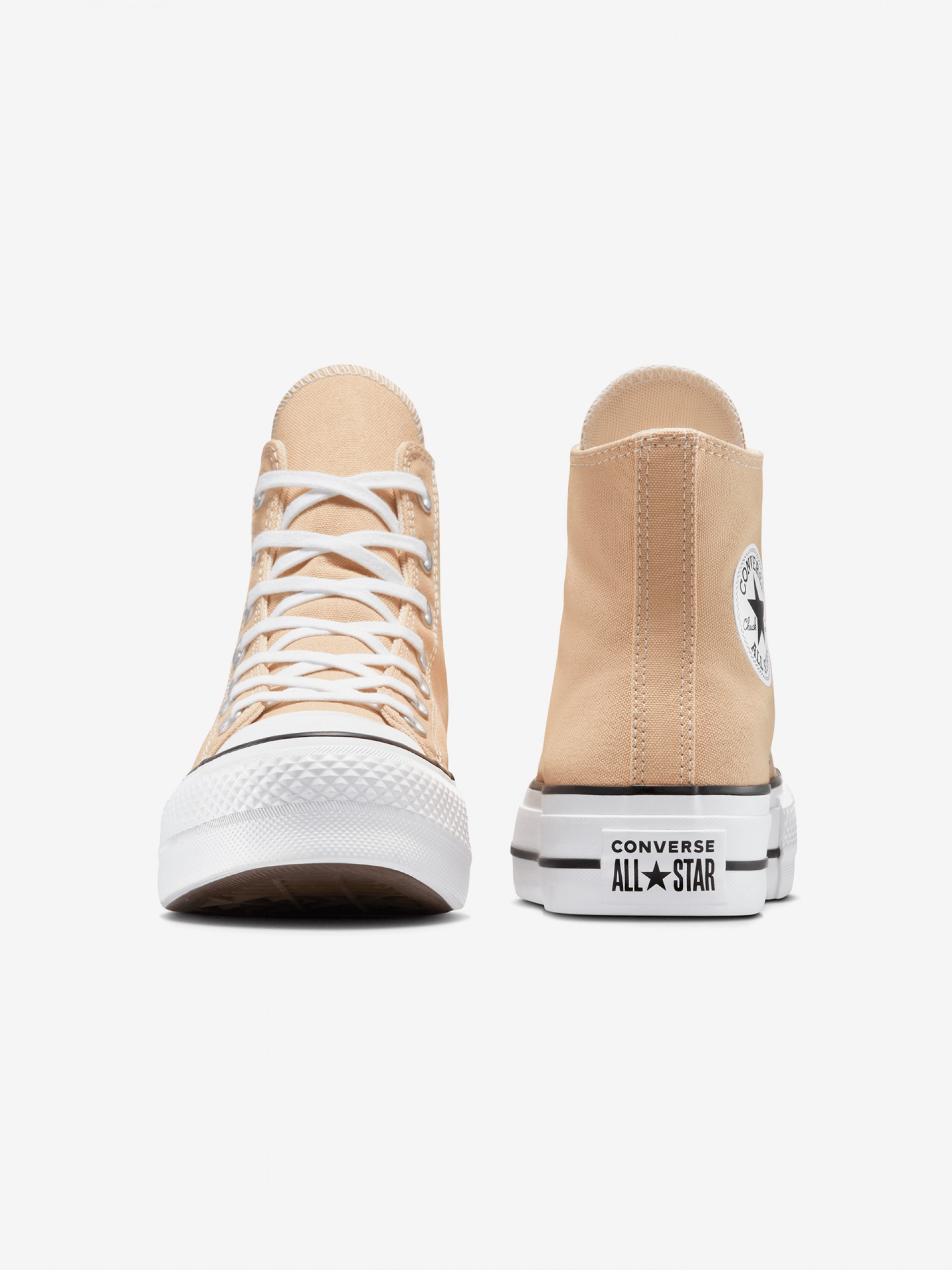 Converse Chuck Taylor All Star Lift Platform Beige Sneakers