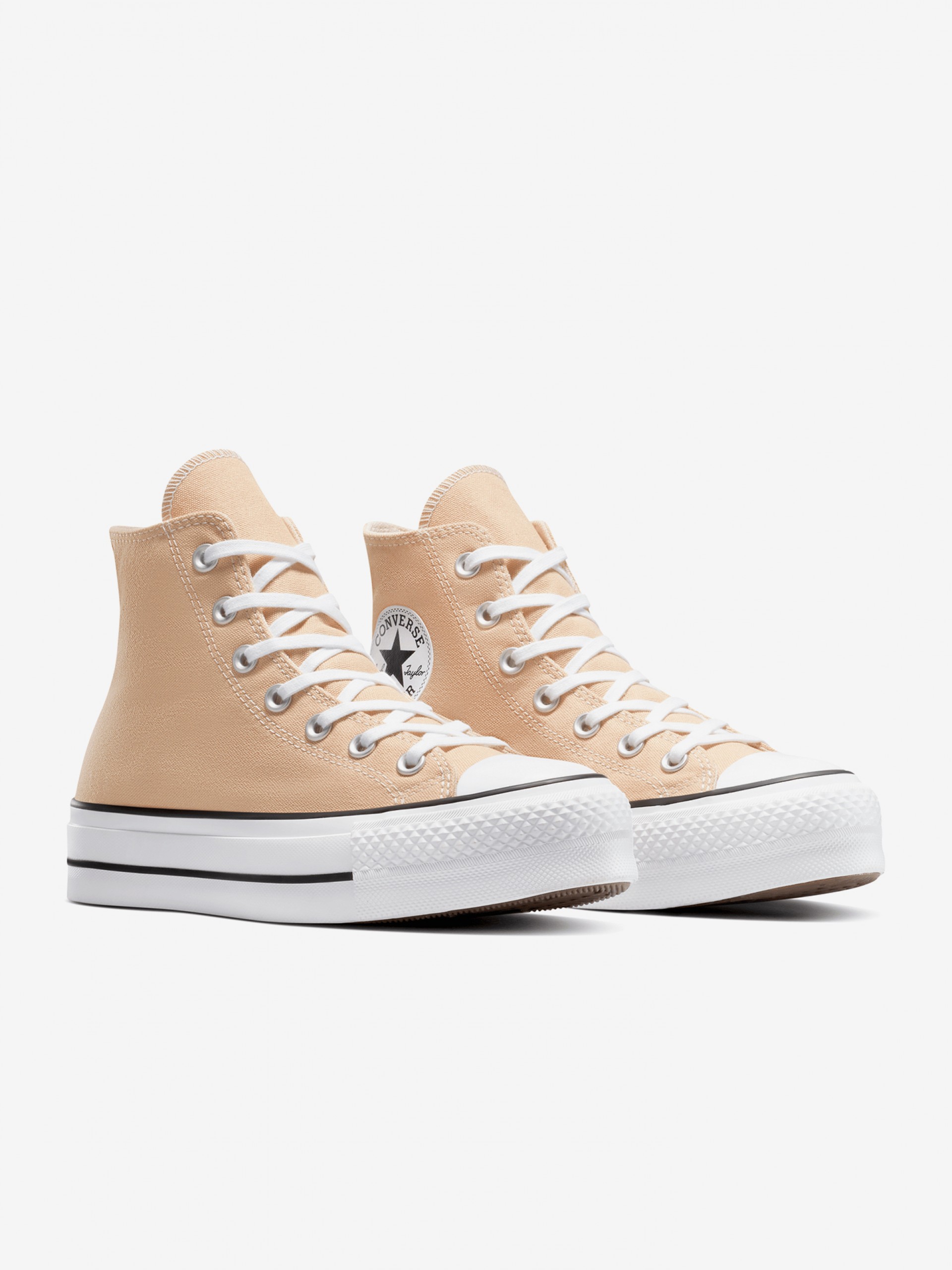 Converse Chuck Taylor All Star Lift Platform Beige Sneakers