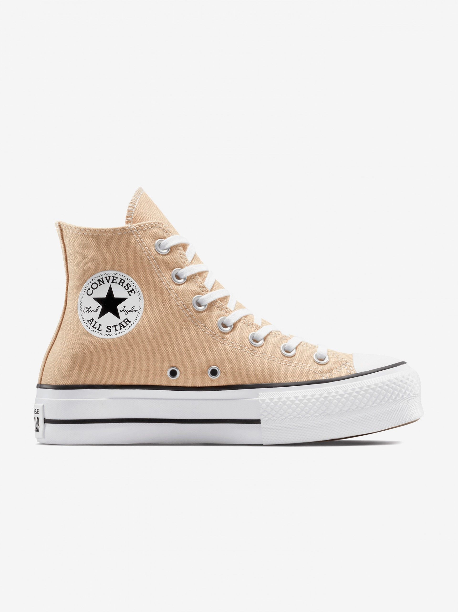 Converse Chuck Taylor All Star Lift Platform Beige Sneakers