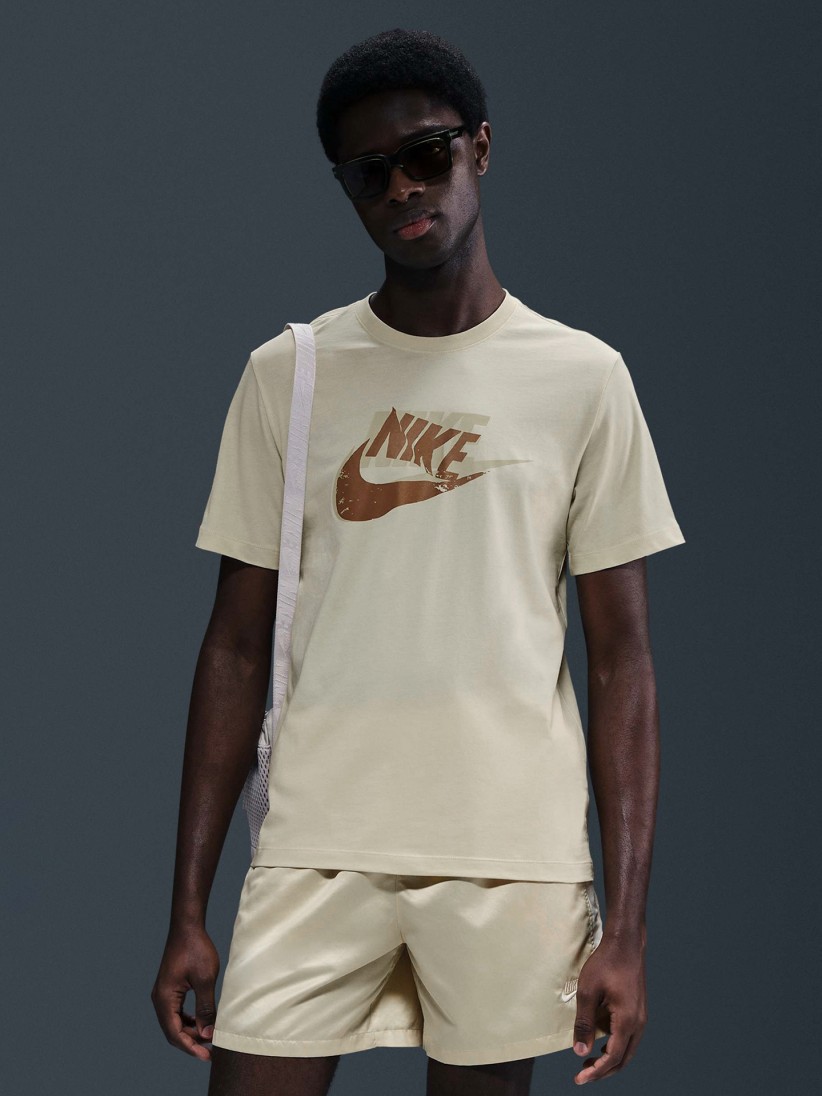 T-shirt Nike Sportswear 12MO Futura Bege Para Homem