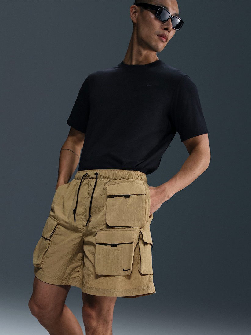 Nike Tech Woven Cargo Beige Shorts For Men