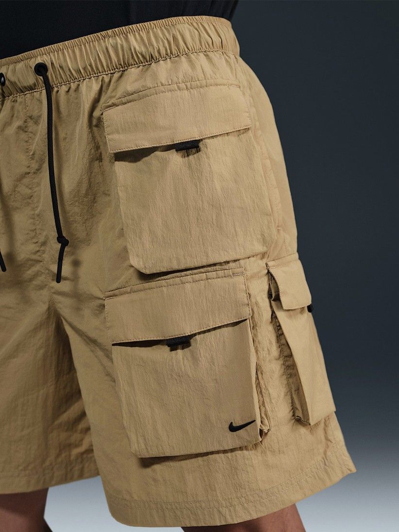 Nike Tech Woven Cargo Beige Shorts For Men