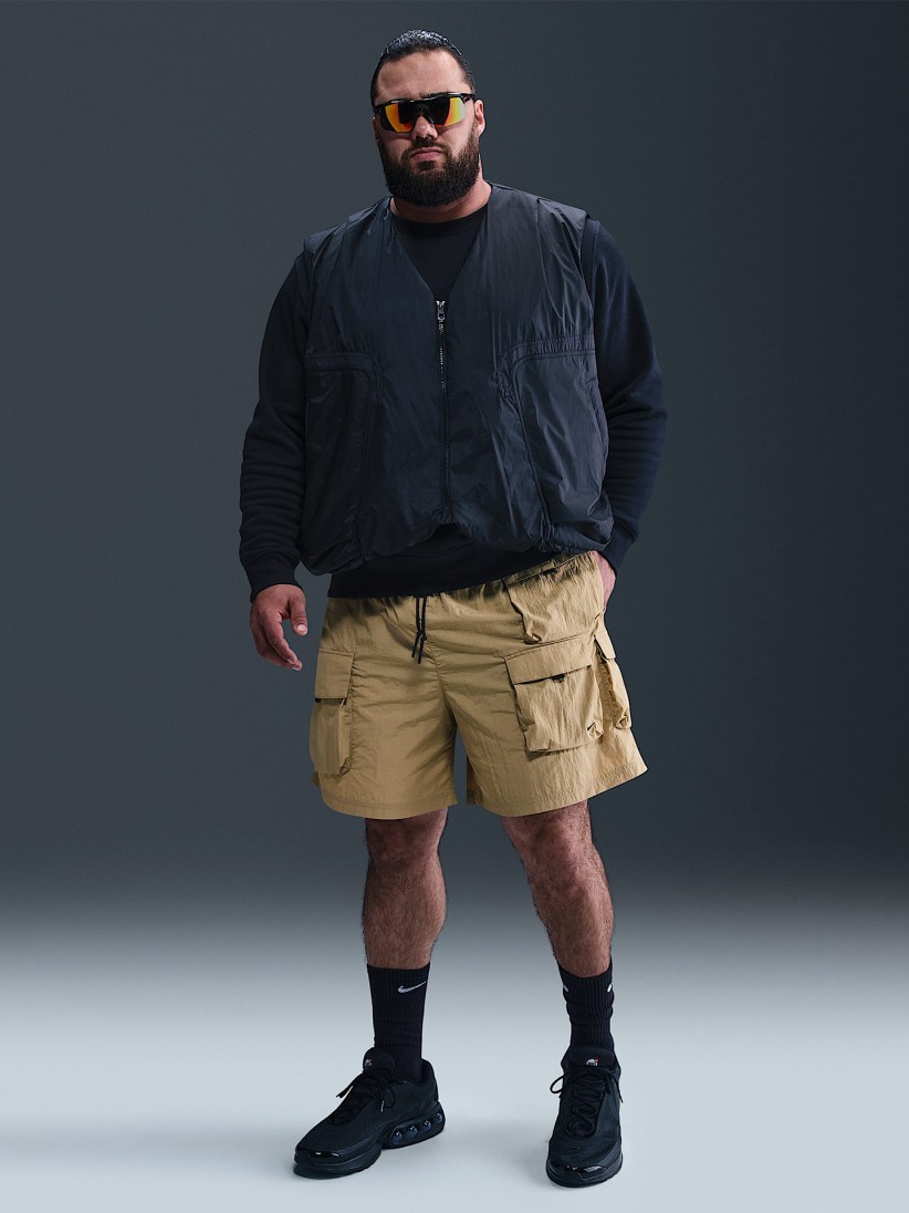 Nike Tech Woven Cargo Beige Shorts For Men