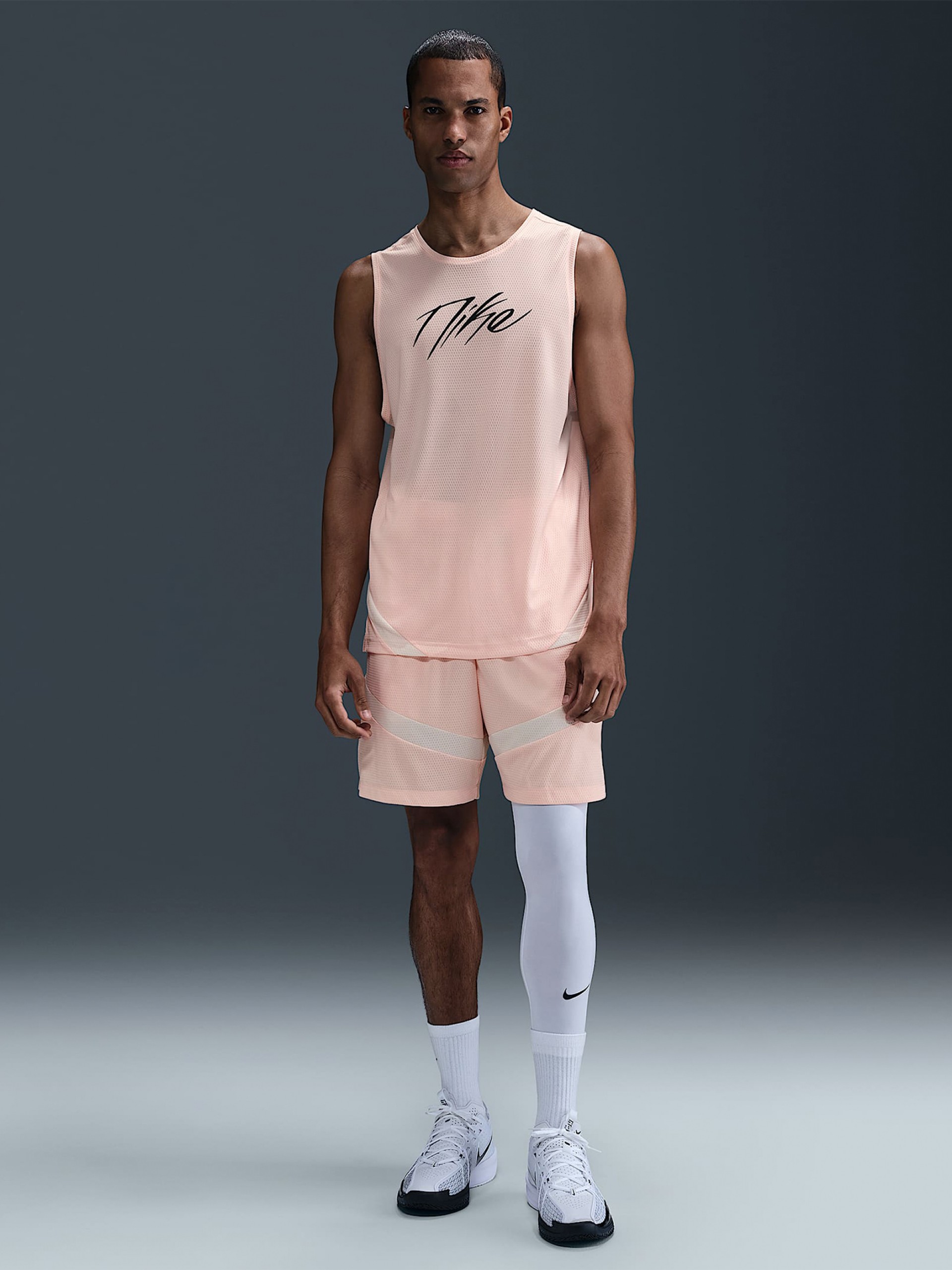 Camisola de Alças de Basquetebol Nike Icon Dri-FIT Rosa Para Homem
