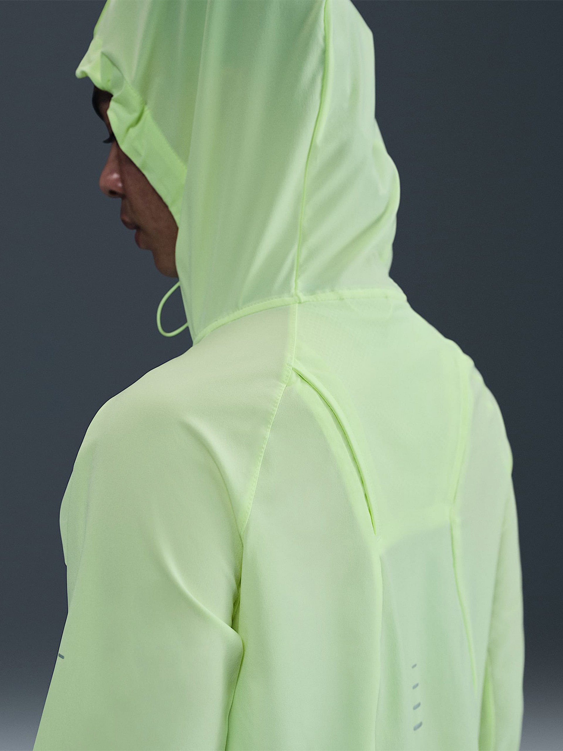 Casaco com Capuz de Running Nike Repel Swift Verde Para Mulher