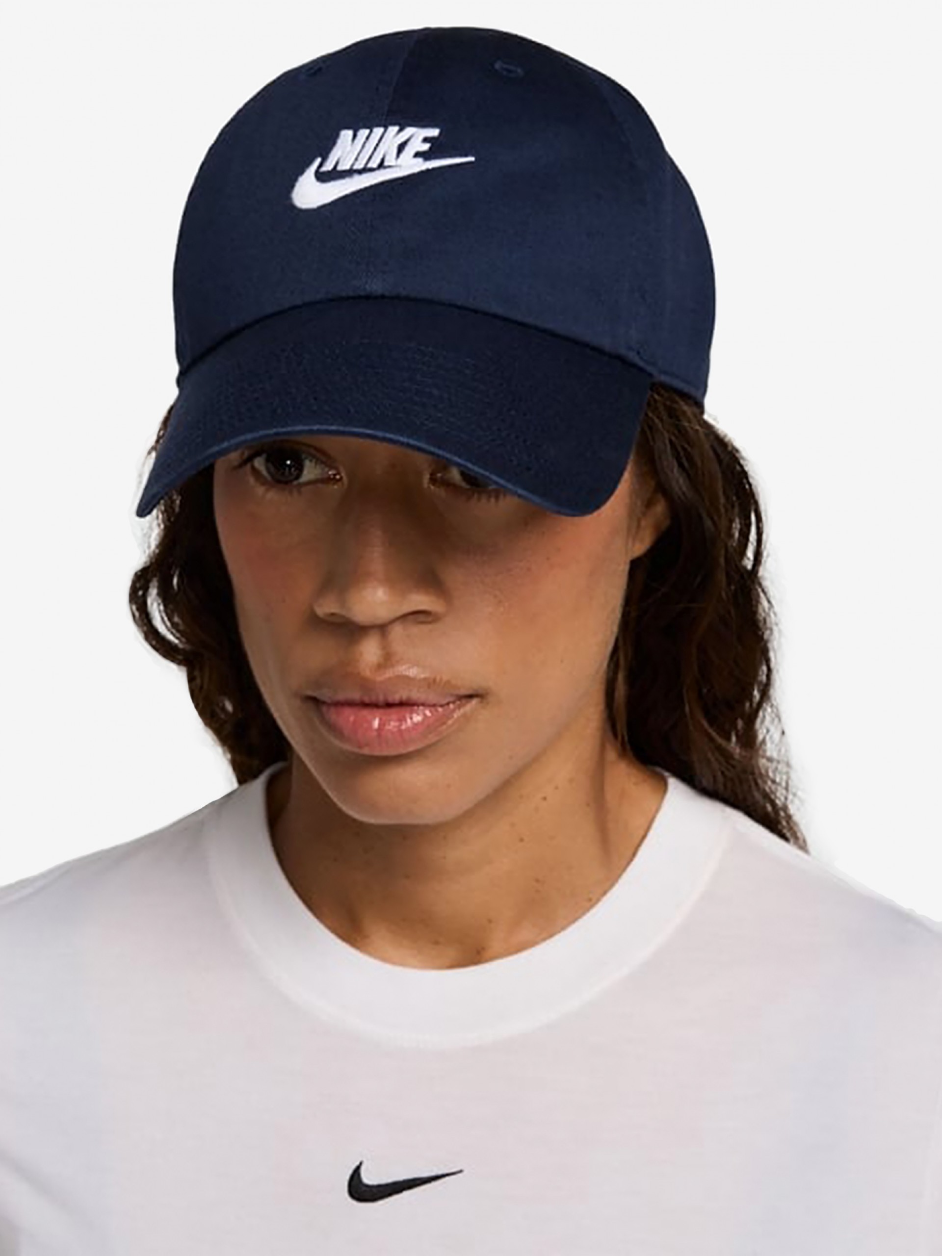 Boné Nike Club Azul Marinho Com Efeito Lavado