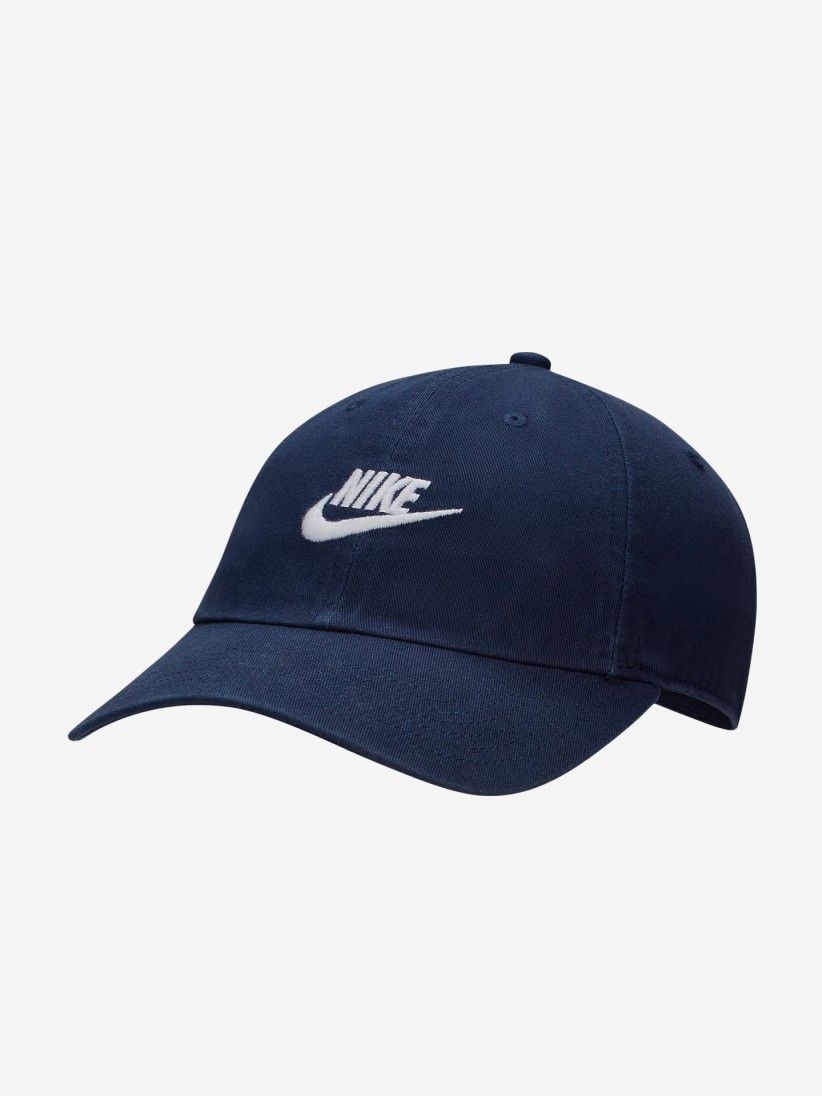 Bon Nike Club Azul Marinho Com Efeito Lavado