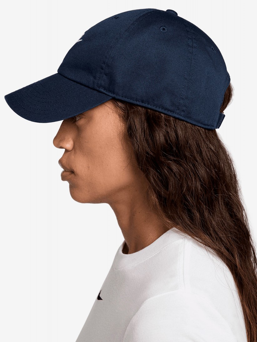 Bon Nike Club Azul Marinho Com Efeito Lavado