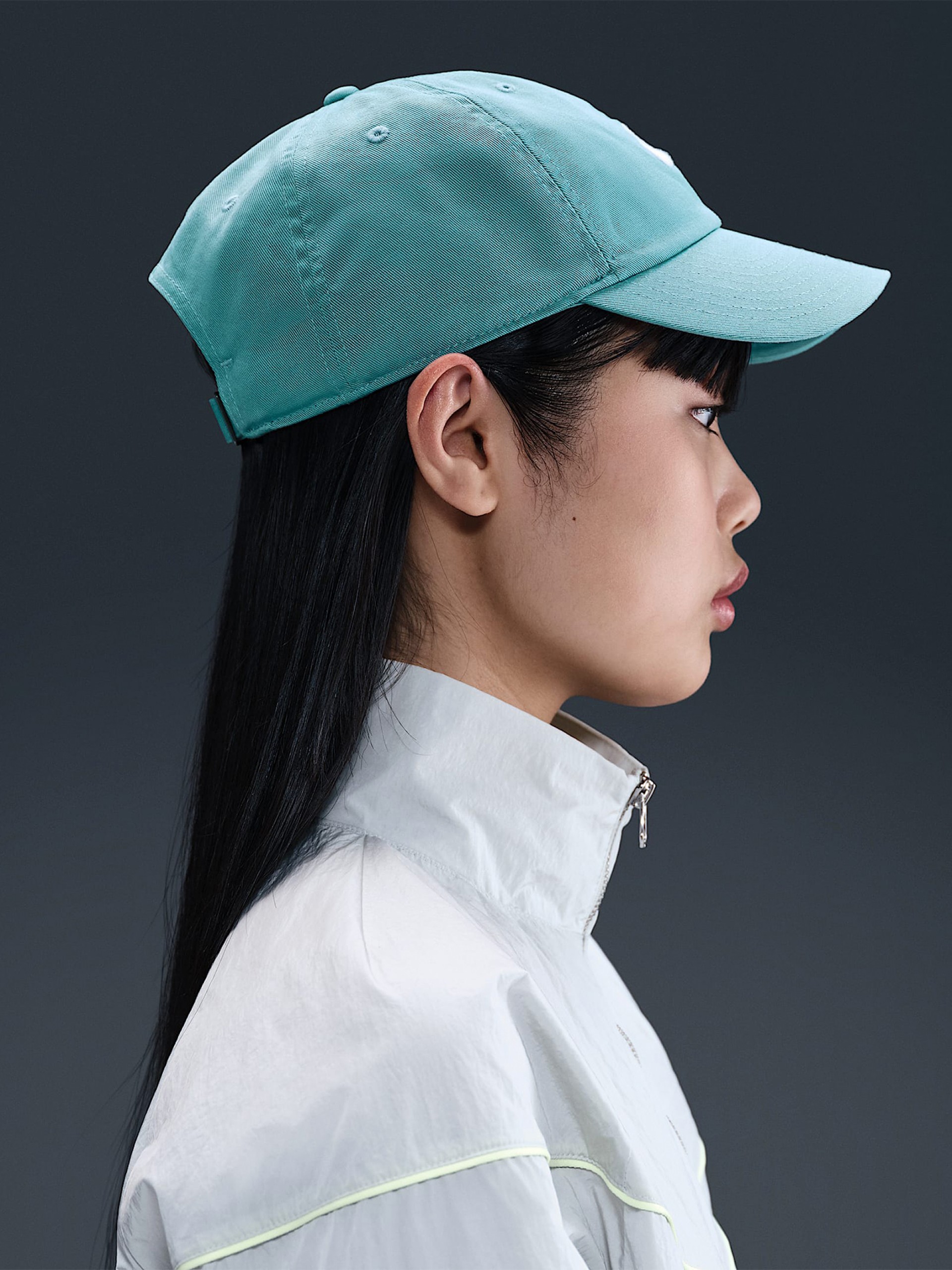 Boné Nike Club Azul Com Efeito Lavado