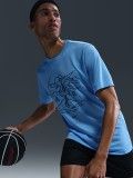 Camiseta de Baloncesto Nike Dri-FIT Azul Claro Para Hombre