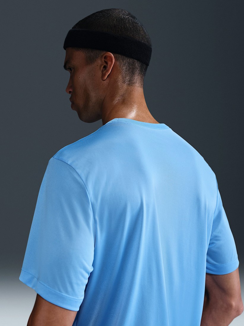 Camiseta de Baloncesto Nike Dri-FIT Azul Claro Para Hombre