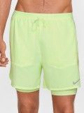 Nike Dri-FIT Stride Hybrid 13cm Green Running Shorts For Men