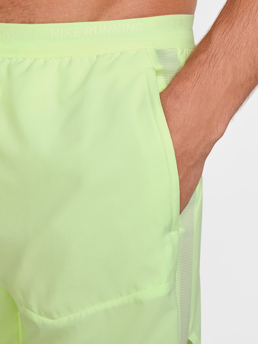 Nike Dri-FIT Stride Hybrid 13cm Green Running Shorts For Men