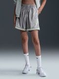 Nike Sportswear Loose Mid-Rise Graphic Silver and Green Shorts For Women