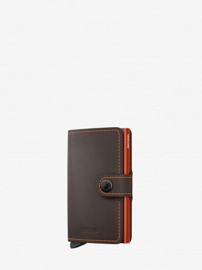 MM Secrid Brown and Orange Wallet