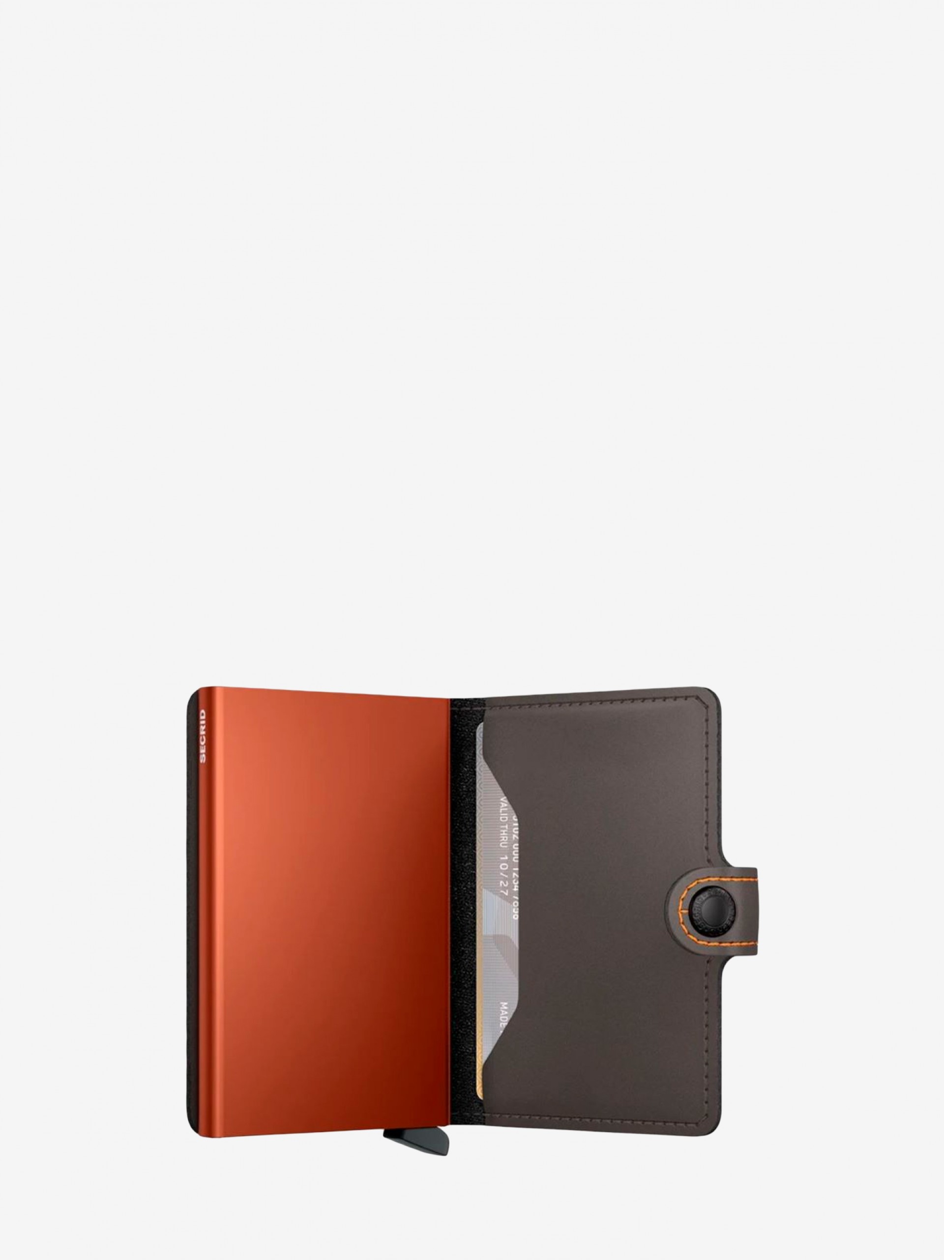 Carteira MM Secrid Castanha e Laranja