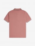 Polo Fred Perry M3600 Twin Tipped Rosa e Azul