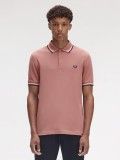 Polo Fred Perry M3600 Twin Tipped Rosa e Azul